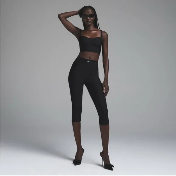 Skims x Dolce Gabbana Body Bustier Corset CroppedTop on Onyx